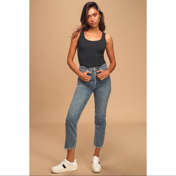 Lulus Agolde Riley Medium Wash 